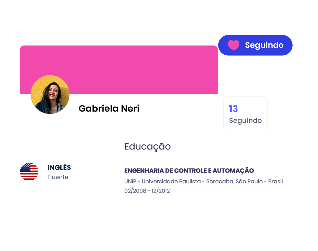 Banco de Talentos na plataforma Burh